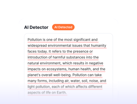 AI Detector interface